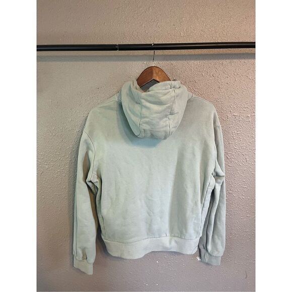 The Label Brushed Terry Hoodie Mint Green Size Medium - Picture 7 of 7